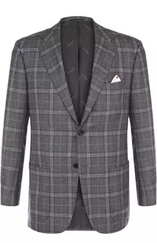 Однобортный пиджак из кашемира Kiton