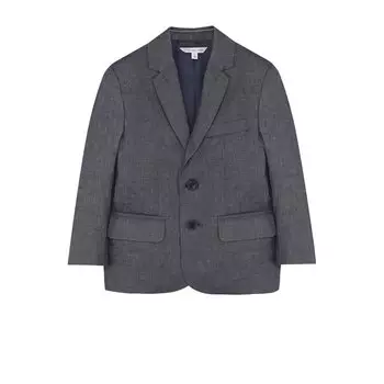 Однобортный пиджак из смеси хлопка и льна MARC JACOBS (THE)