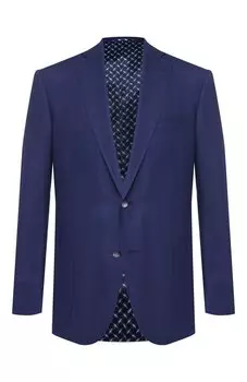 Однобортный пиджак из смеси шерсти и шелка Zilli