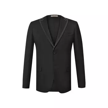 Однобортный пиджак из смеси шерсти и вискозы Bottega Veneta