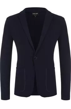 Однобортный пиджак из вискозы Giorgio Armani