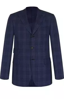 Однобортный шерстяной пиджак Brioni