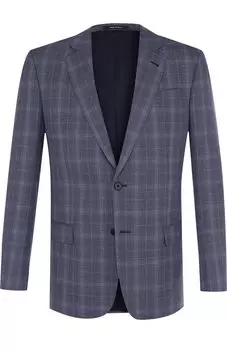 Однобортный шерстяной пиджак Giorgio Armani