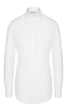 Однотонная хлопковая блузка Loro Piana