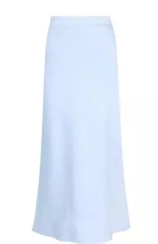 Однотонная хлопковая юбка-миди Tegin