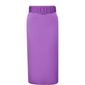 Однотонная юбка-миди с широким ремнем Rosie Assoulin