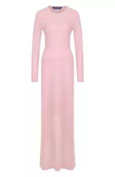 Однотонное платье-макси из кашемира Ralph Lauren