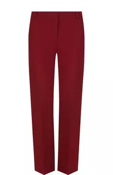 Однотонные брюки из смеси шерсти и шелка со стрелками Loro Piana