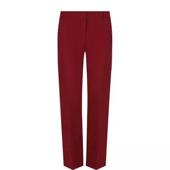 Однотонные брюки из смеси шерсти и шелка со стрелками Loro Piana