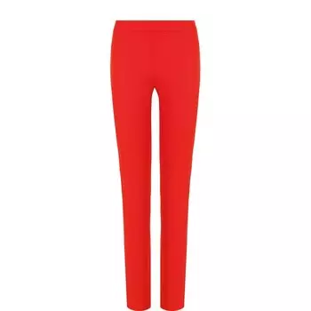 Однотонные брюки прямого кроя из шерсти La Perla