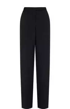 Однотонные расклешенные брюки из шелка Loro Piana