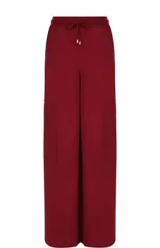 Однотонные шелковые брюки с накладными карманами Loro Piana