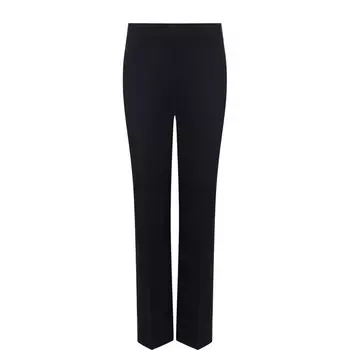 Однотонные укороченные брюки из хлопка со стрелками Giorgio Armani