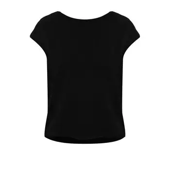 Однотонный бархатный топ с открытой спиной Tegin