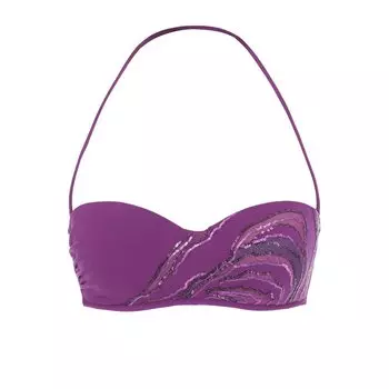 Однотонный бра с пайетками La Perla