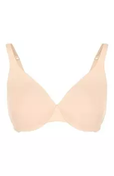 Однотонный хлопковый бюстгальтер с кружевной отделкой La Perla