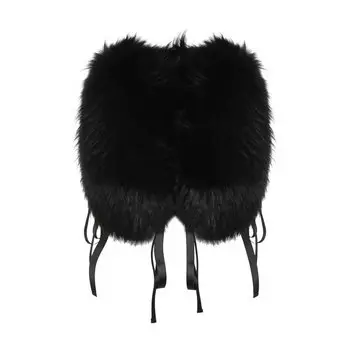 Однотонный меховой жилет Dsquared2