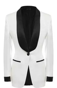 Однотонный приталенный жакет Tom Ford