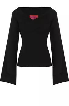 Однотонный топ асимметричного кроя из вискозы Solace London