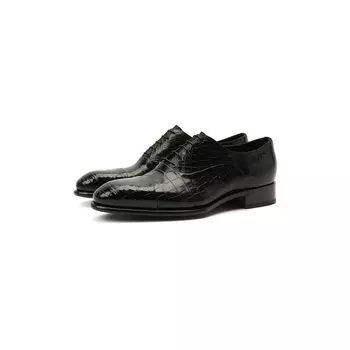 Оксфорды из кожи аллигатора Santoni