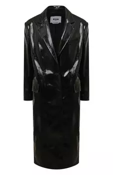Пальто из экокожи MSGM