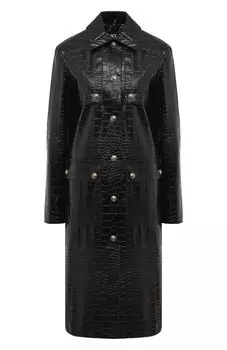 Пальто из экокожи Versace Jeans Couture