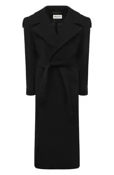 Пальто из кашемира и шерсти Saint Laurent