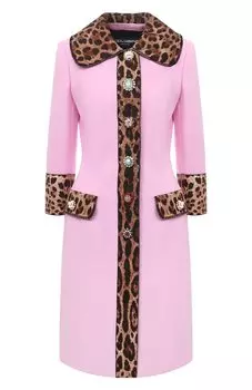 Пальто из шерсти и хлопка Dolce & Gabbana