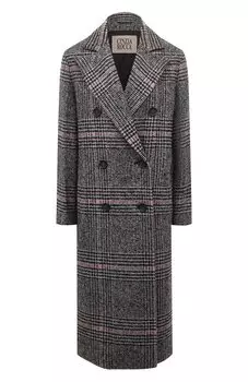 Пальто из шерсти и шелка Cinzia Rocca