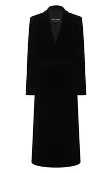 Пальто из вискозы и шелка Giorgio Armani