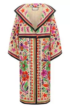 Пальто изо льна и хлопка Gucci