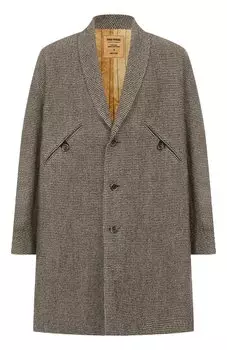 Пальто изо льна и шерсти Uma Wang