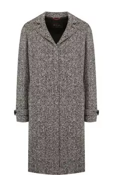 Пальто на пуговицах из смеси кашемира и шерсти Loro Piana