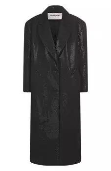 Пальто с отделкой пайетками Chapurin