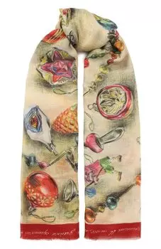 Палантин Новогодние игрушки Gourji