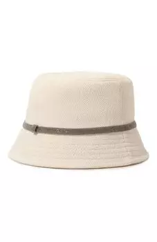 Панама из хлопка и льна Brunello Cucinelli