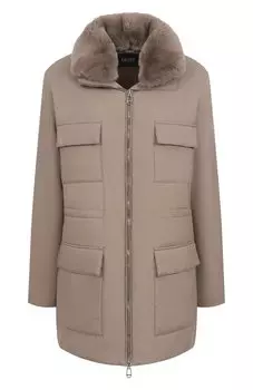 Парка с отделкой из меха кролика MVST