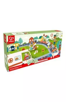 Пазл 4 в 1 Спасательные машины Hape
