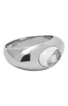 Перстень-галька с горным хрусталем Avgvst