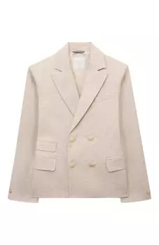 Пиджак из хлопка и льна Eleventy