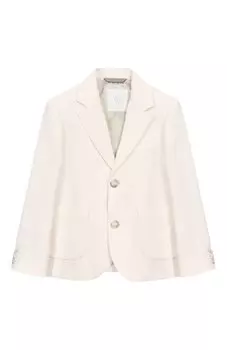 Пиджак из хлопка и льна Eleventy