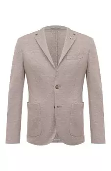 Пиджак из хлопка и льна L.B.M. 1911