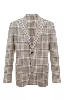 Пиджак из хлопка и льна L.B.M. 1911