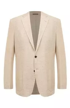 Пиджак из хлопка и льна MUST
