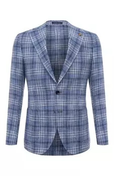 Пиджак из хлопка и льна Sartoria Latorre