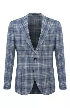 Пиджак из хлопка и льна Sartoria Latorre