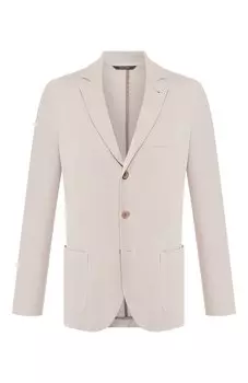 Пиджак из хлопка и шелка Loro Piana