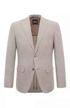 Пиджак из хлопка и шерсти BOSS