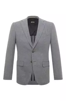 Пиджак из хлопка и шерсти BOSS