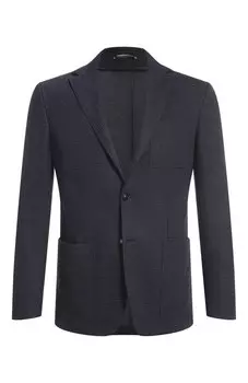 Пиджак из хлопка и шерсти Canali